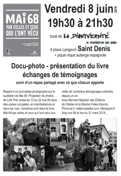 flyer invitationdocu photo 8 juin 2018 à la dionyversité 4 place langevin à St Denis